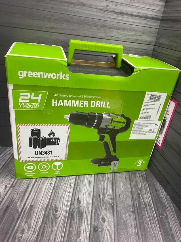 Шуруповерт Greenworks 24v gd24dd60k3