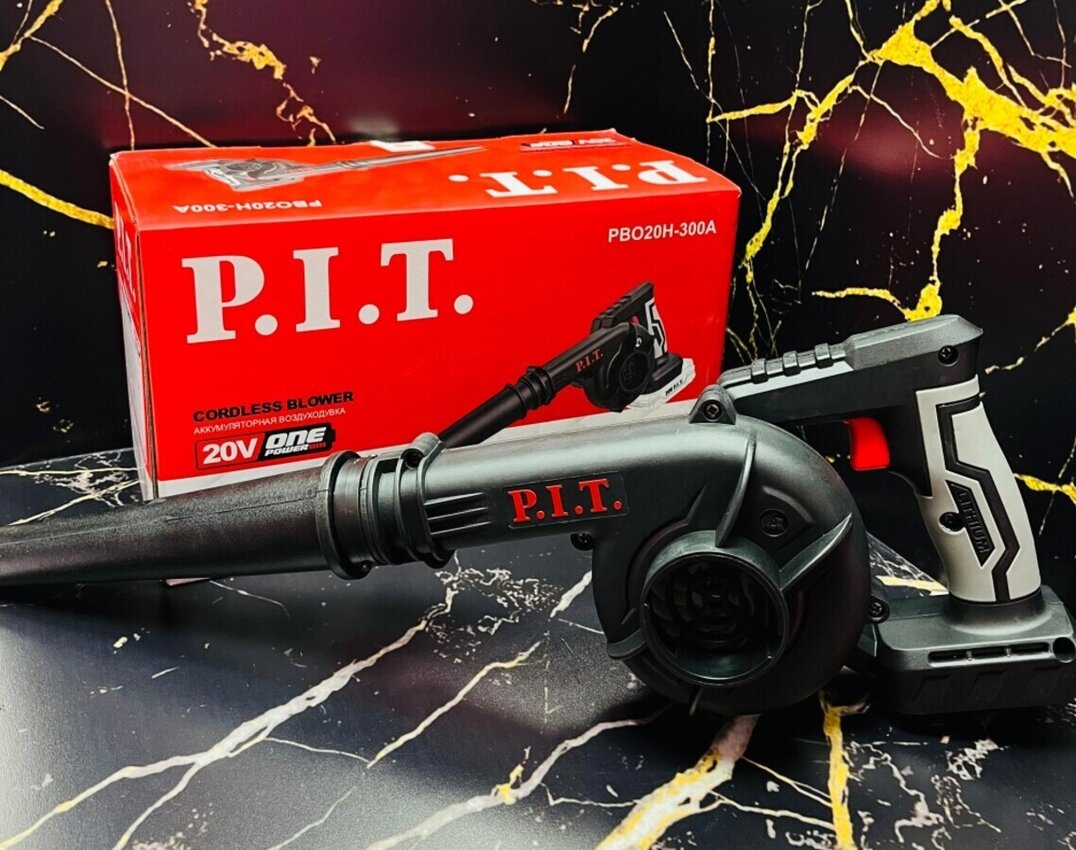 Воздуходув Воздуходувка аккум. P.I.T. PBO20H-300A ¶SOLO (20 В, воздушный поток 2,8 м³/мин, ¶0-18000 об/мин)