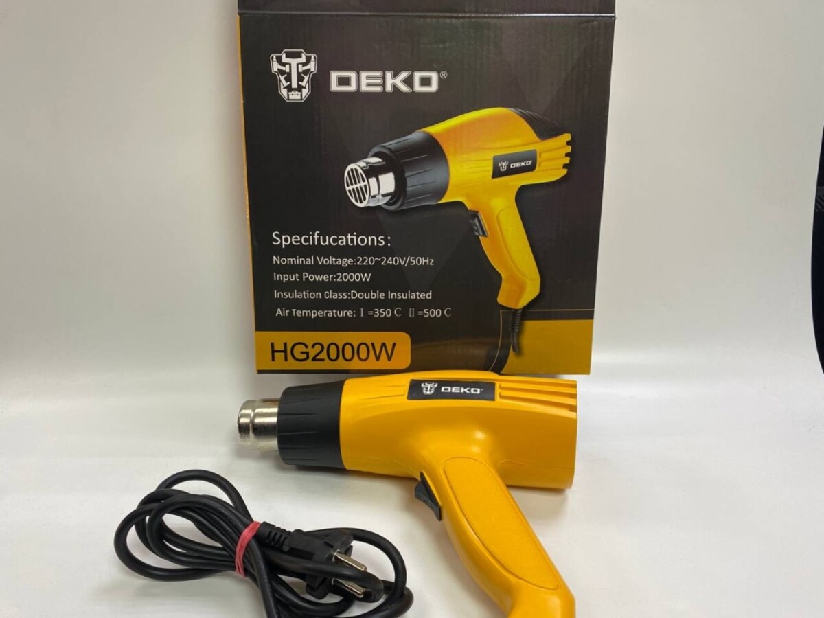 Фен строительный Deko HG 2000 W