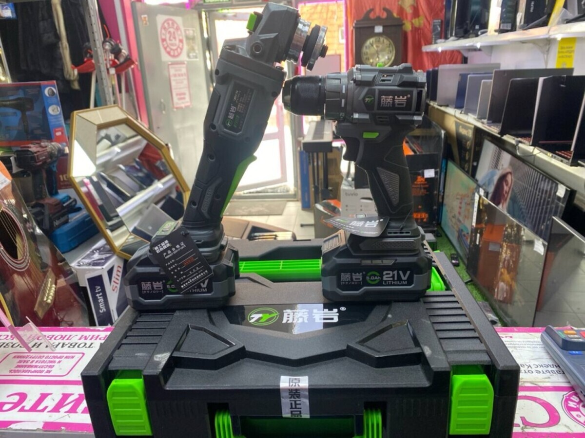 Шуруповерт+ ушм Tenyn