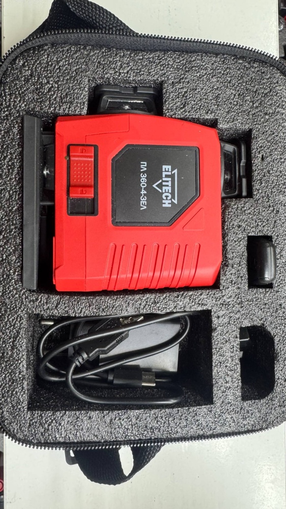 Лазерный уровень elitech 360-4зел