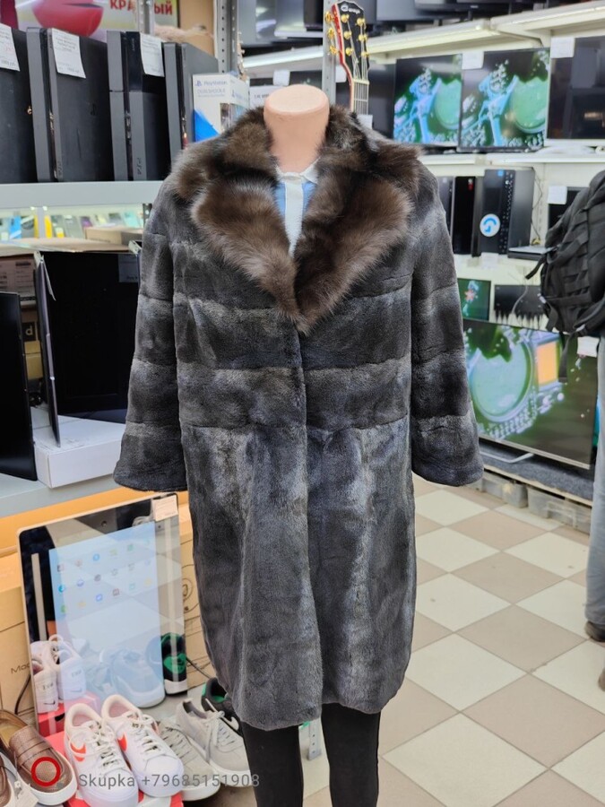 Шуба норковая щипка 44
