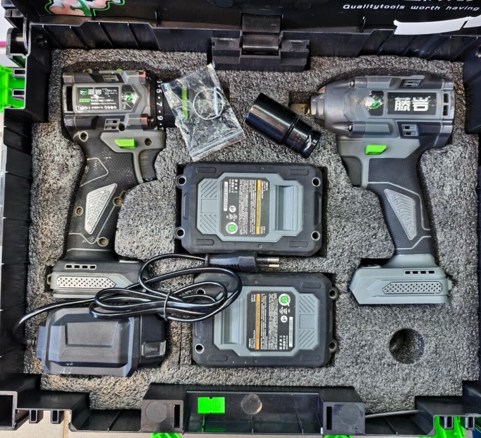 Набор инструментов TENYN ГАЙКАВЁРТ+ШУРУПОВЁРТ 21V