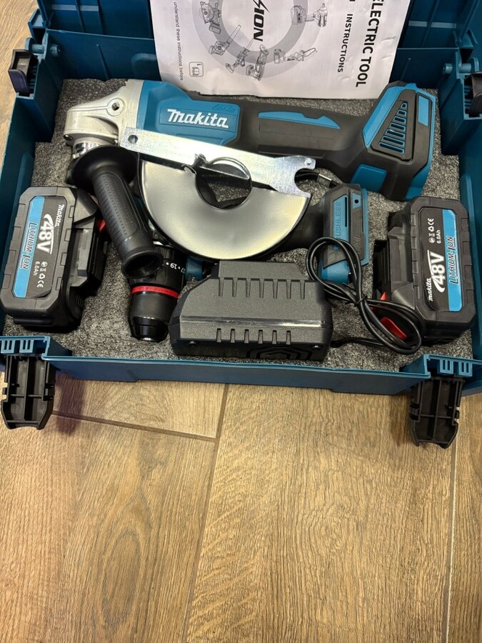 Набор инструментов УШМ+ ШУРУПОВЕРТ MAKITA