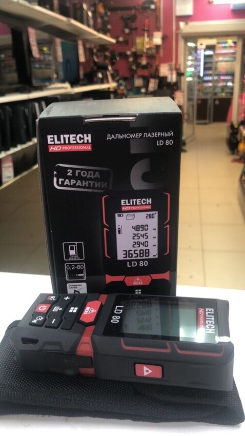 Дальномер ELITECH LD 80