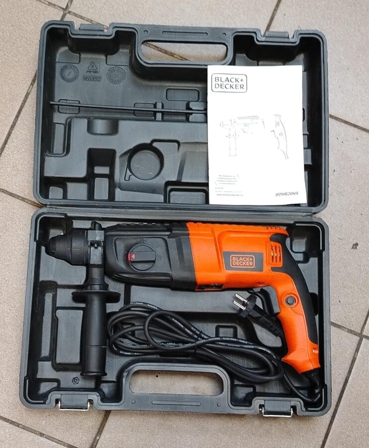 Перфоратор black-decker bdhr26kr  800w