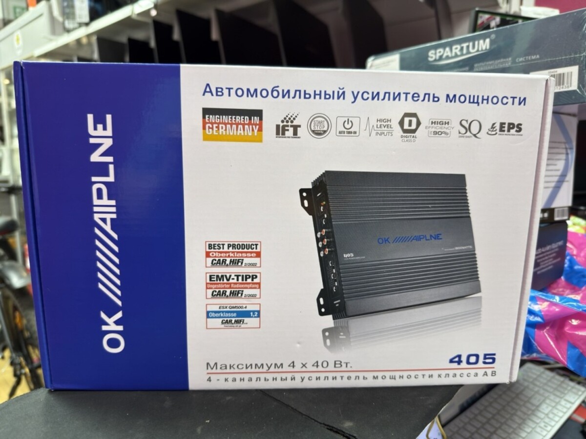 Усилитель Alpine 4х канальный 1800w