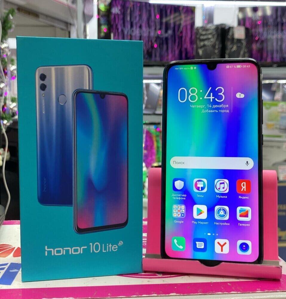 Смартфон Honor 10 Lite 3/32gb б/у купить в в магазинах «Скупка» (Артикул:  917824 ) с доставкой: цена 3 499 ₽, отзывы