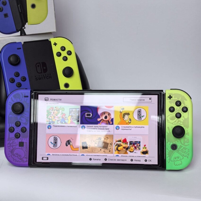 Игровая приставка Nintendo Switch OLED splatoon edition