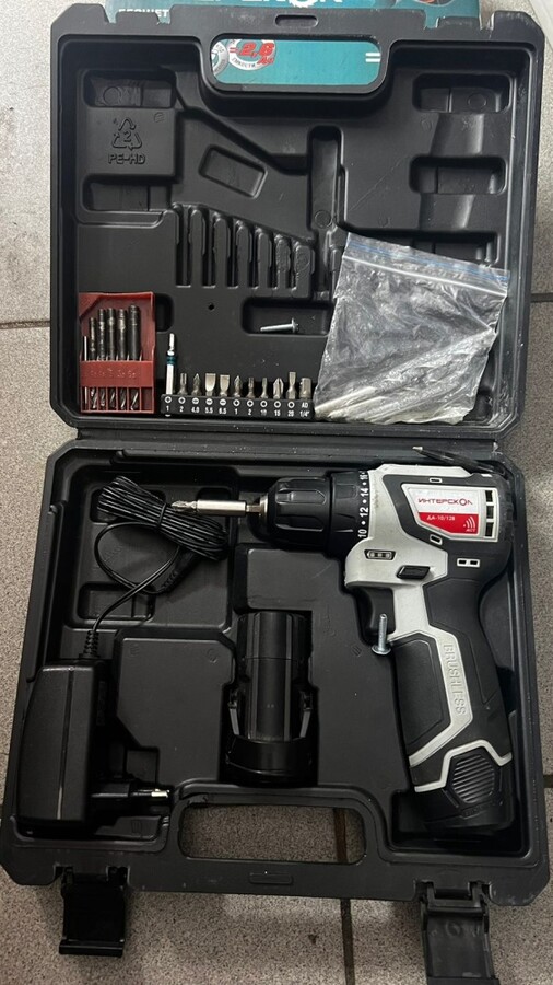 Шуруповерт интерскол да-10/12в