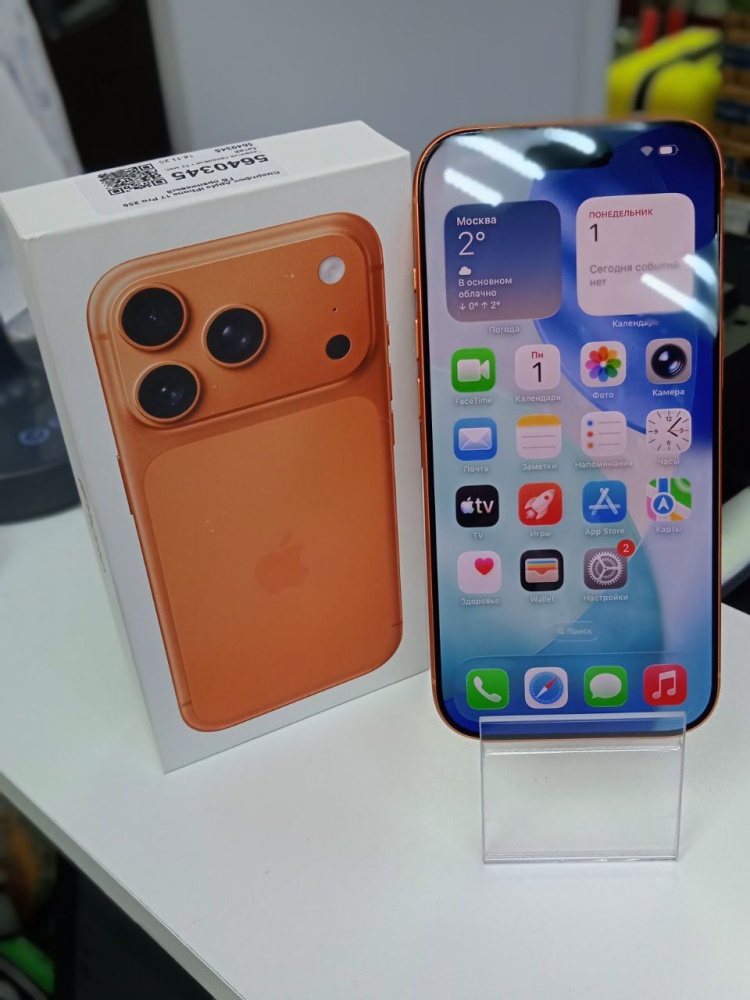 Смартфон iPhone 17 PRO 256Гб, АКБ100