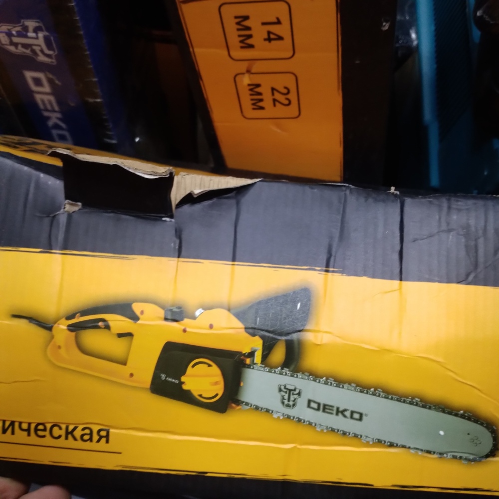 Цепная электропила deko dkec2500