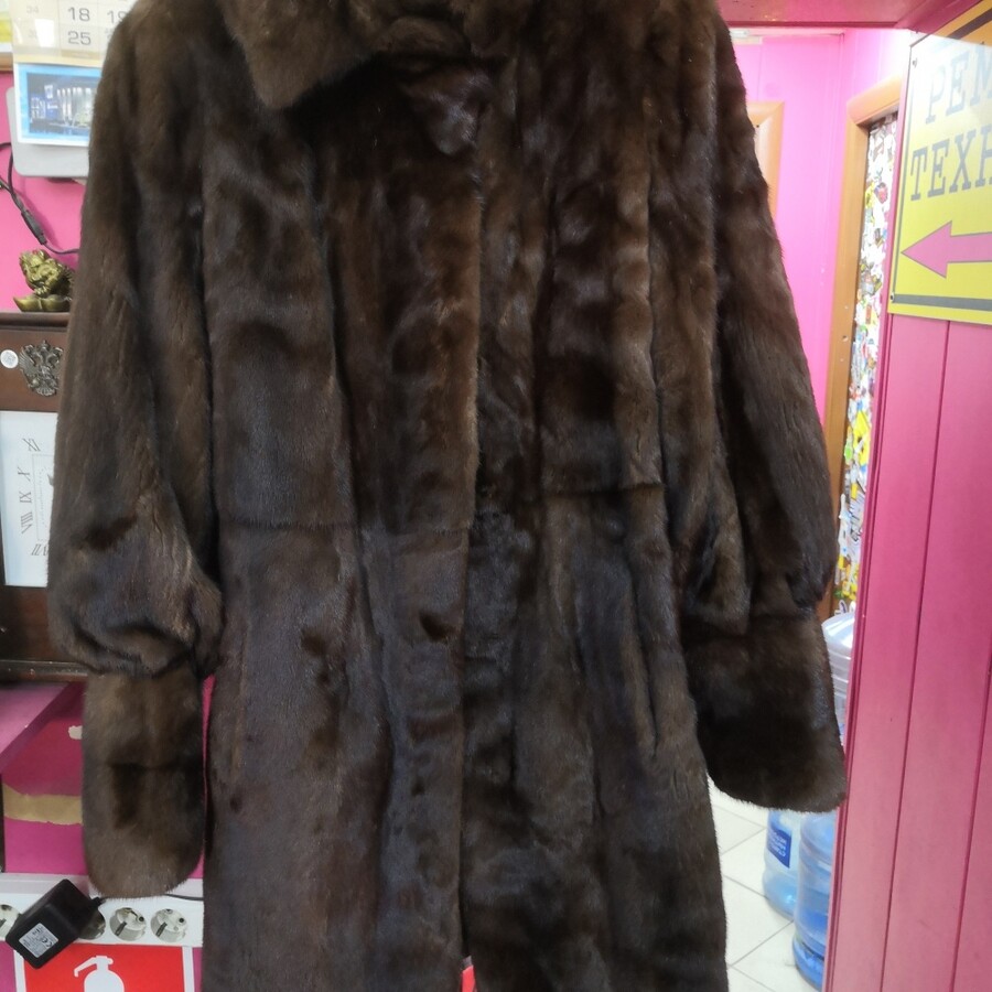 Шуба Норка Коричневая