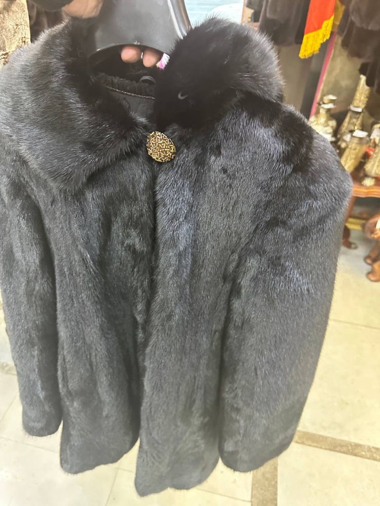 Шуба норка 44 размер с капюшоном