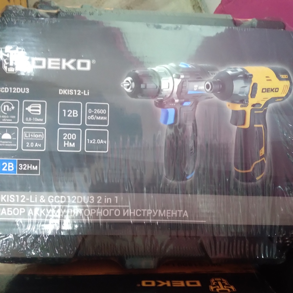 Шуруповерт deko 2в1