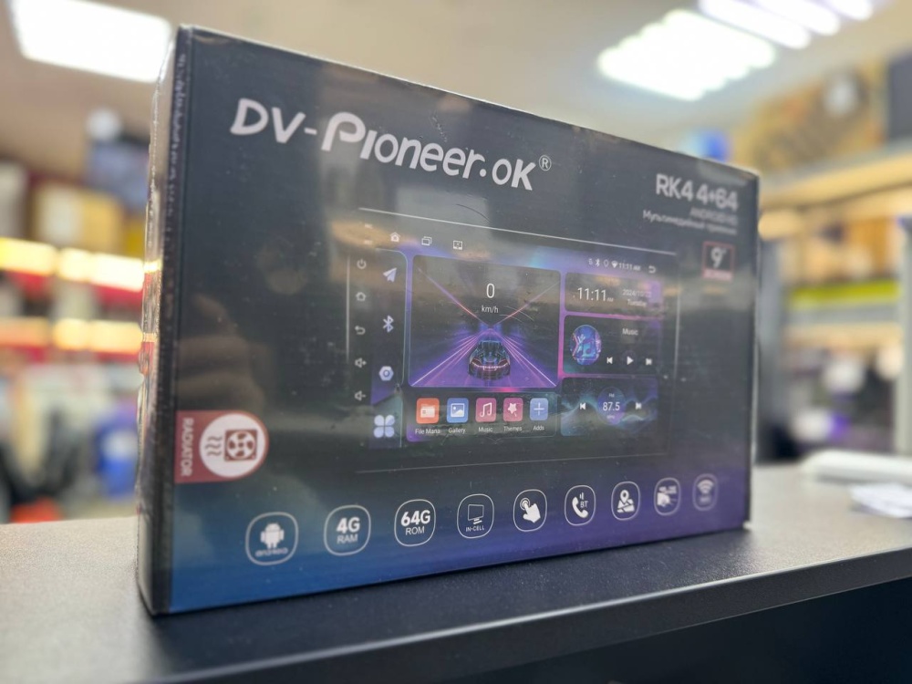 Магнитола 2 DIN DV-Pioneer.ok 4/64Gb