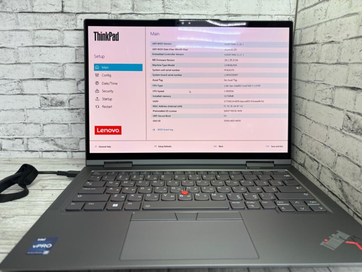 Ноутбук Lenovo THINKPAD X1 YOGA G8 i7-13/32/512