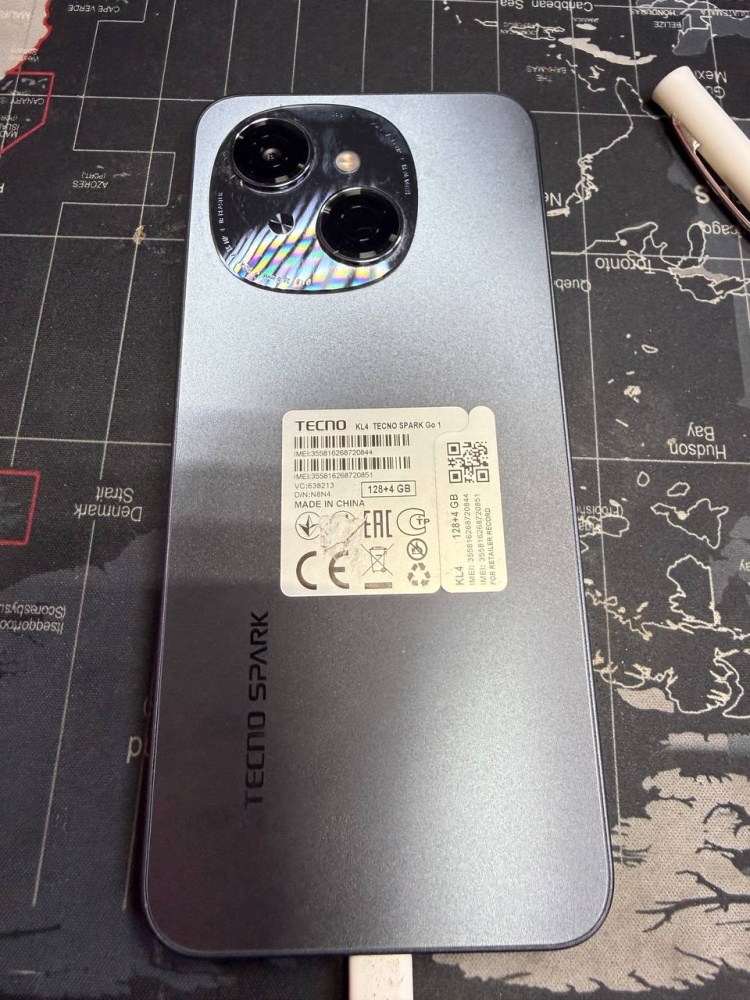 Мобильный телефон Tecno Spark Go 128Gb